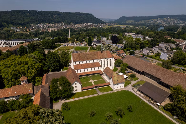 Luftaufnahme Kloster Königsfelden
