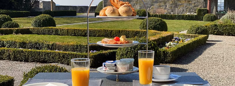 Sonneneinfall im Bistro auf Schloss Lenzburg