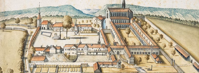 Historische Darstellung Kloster Königsfelden von 1669.