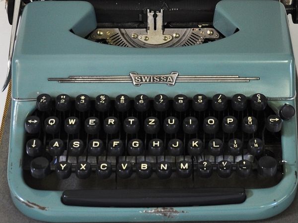 Schreibmaschine "Swissa Junior" aus der Sammlung Museum Aargau.
