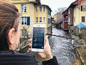 Unterwegs auf der IndustriekulTOUR Aabach in Lenzburg