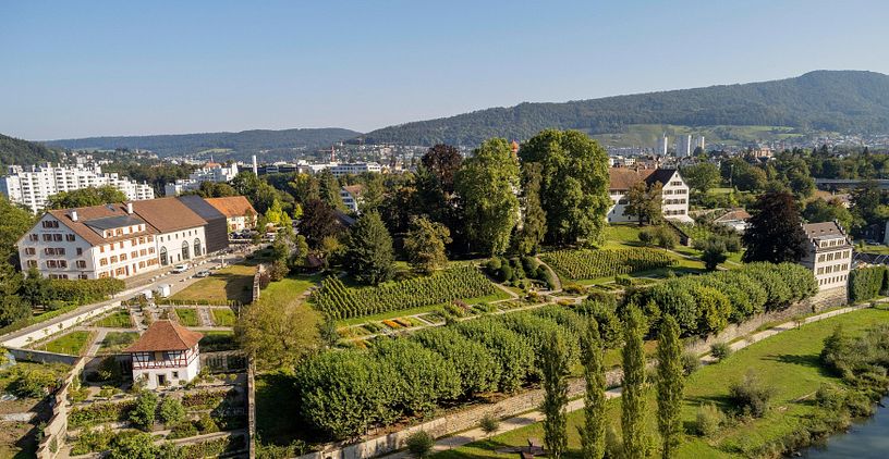 Luftaufnahme Klosterhalbinsel Wettingen