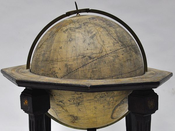 Erdglobus von Johann Georg Klingler aus der Sammlung Museum Aargau.