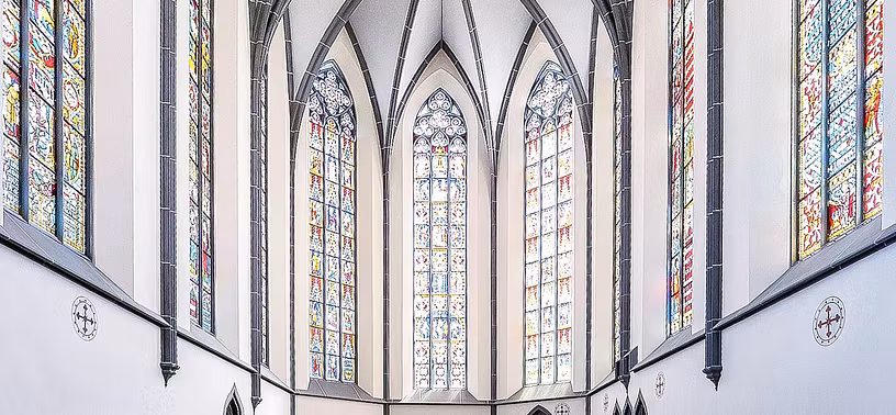 Glasfenster im Chor Kloster Königsfelden