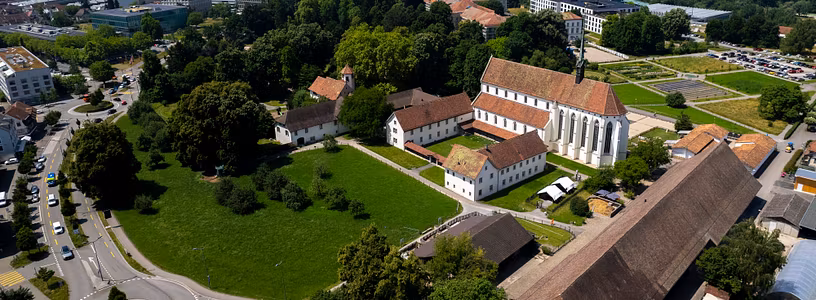 Luftaufnahme Kloster Königsfelden mit Windisch