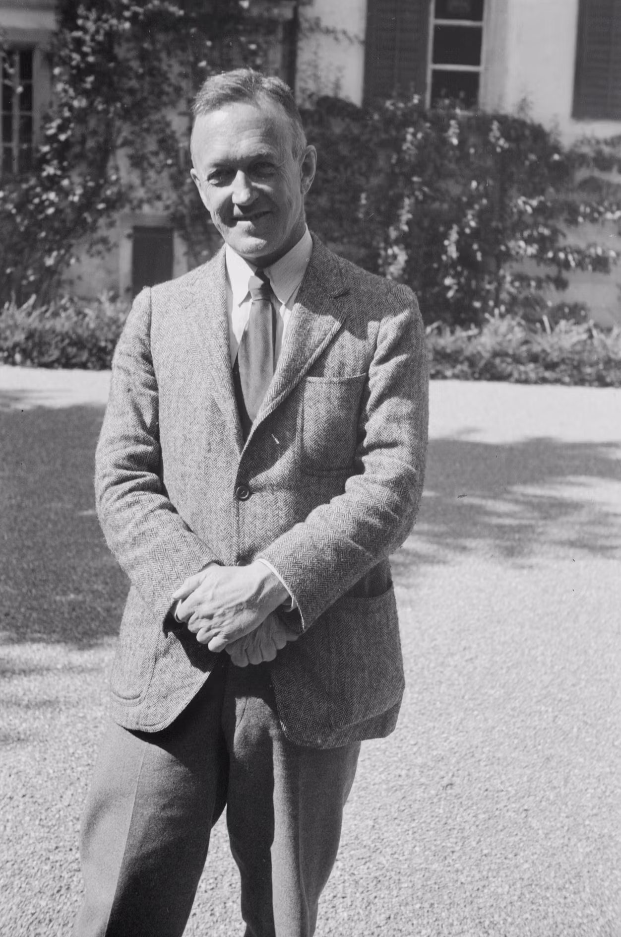 Polarforscher Lincoln Ellsworth in den 1930er Jahren auf Schloss Lenzburg