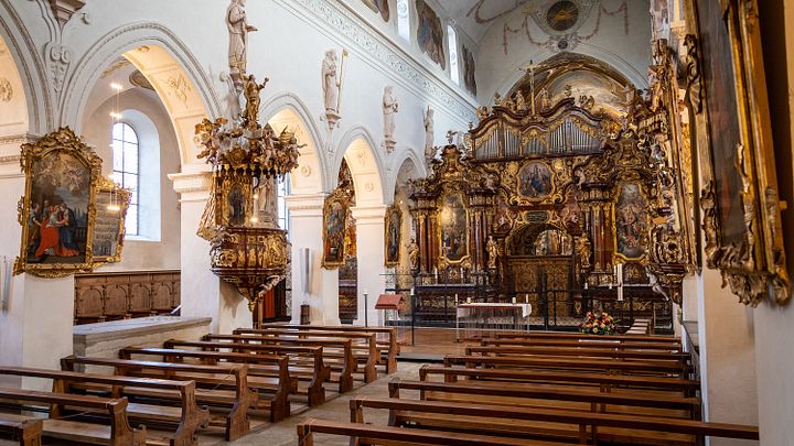 Blick in die Klosterkirche Wettingen