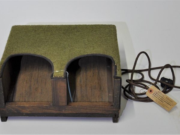 Elektrischer Fusswärmer aus der ersten Hälfte des 20. Jahrhunderts aus der Sammlung Museum Aargau.
