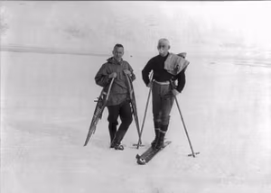 Lincoln Ellsworth und Roald Amundsen 1926 auf Spitzbergen