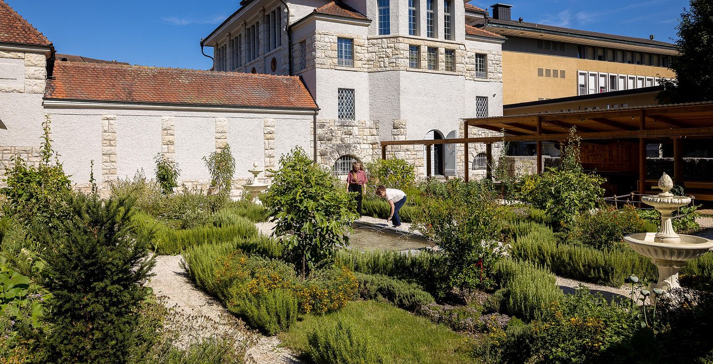 Aussenaufnahme vom römischen Garten vom Vindonissa Museum