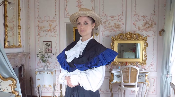 Lady Mildred im Museum auf Schloss Lenzburg (Führung).