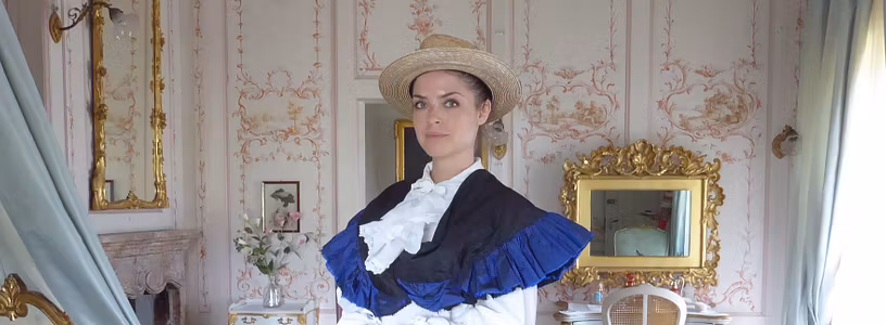 Lady Mildred im Museum auf Schloss Lenzburg (Führung).