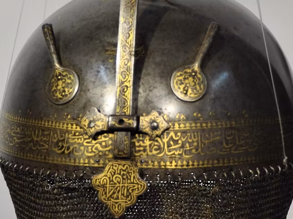 Orientalischer Helm aus der Sammlung Museum Aargau.