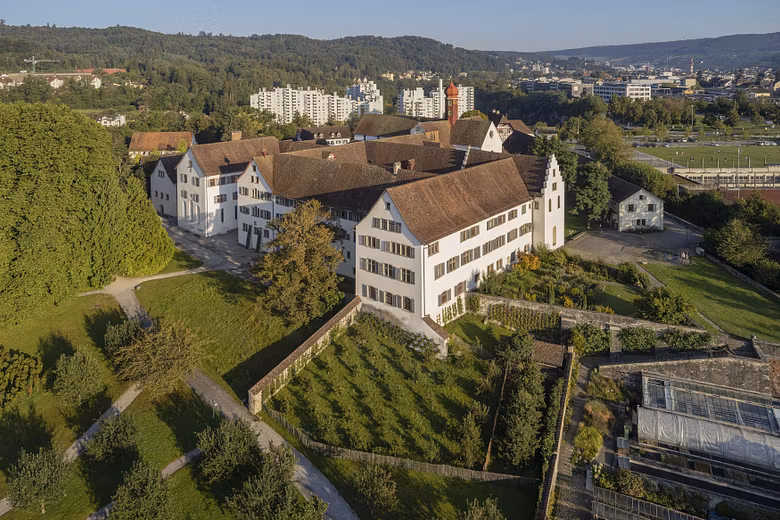 Luftaufnahme Klosterhalbinsel Wettingen