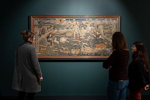 Ausstellung "Einhorn – eine fabelhafte Geschichte" Schloss Lenzburg: Bildteppich von 1607