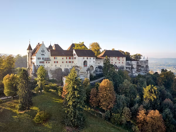 Luftaufnahme Schloss Lenzburg