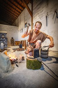 Römisch Schmieden im Legionärspfad Vindonissa